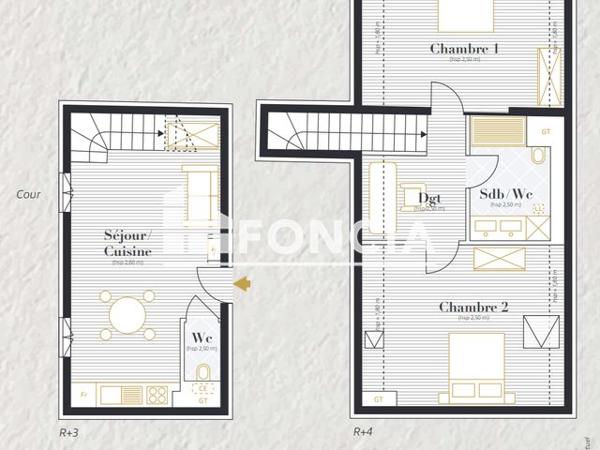 Location Appartement 3 pièces 65.5 m² - Auray 56400