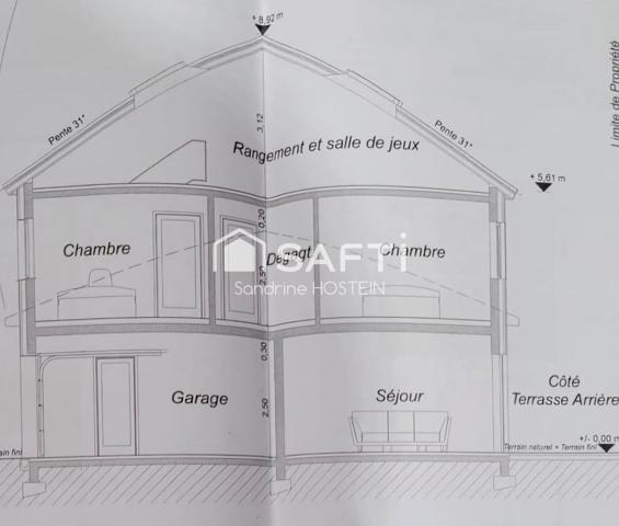 Vente de permis d'une maison à terminer;