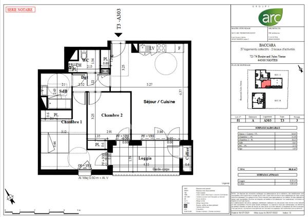 NANTES - Appartements neufs du T3 au T5 boulevard Jules Verne