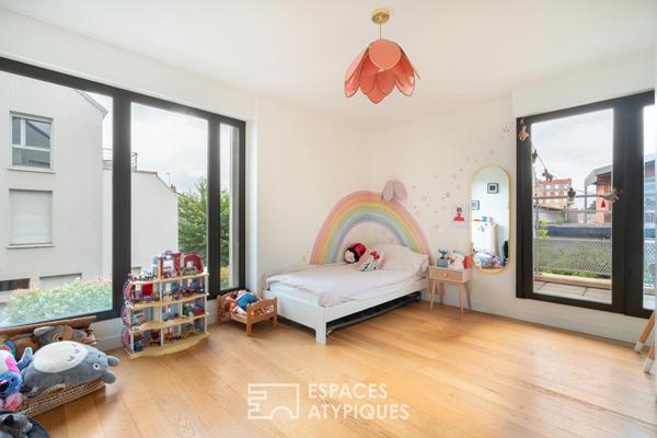 Duplex avec jardin et terrasse