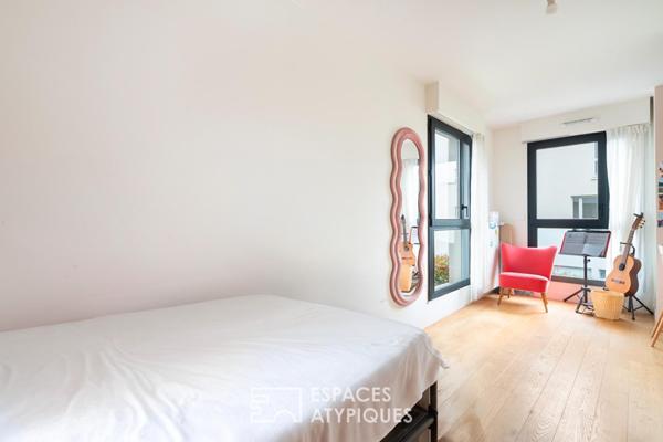 Duplex avec jardin et terrasse