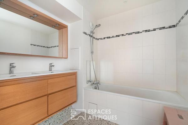 Duplex avec jardin et terrasse