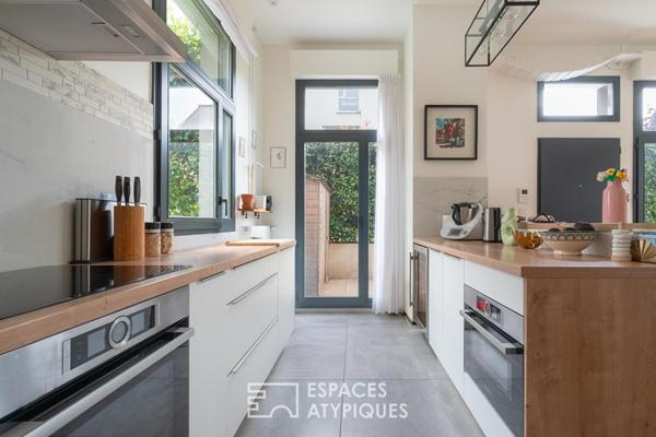 Duplex avec jardin et terrasse