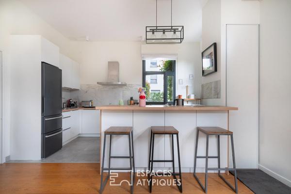 Duplex avec jardin et terrasse