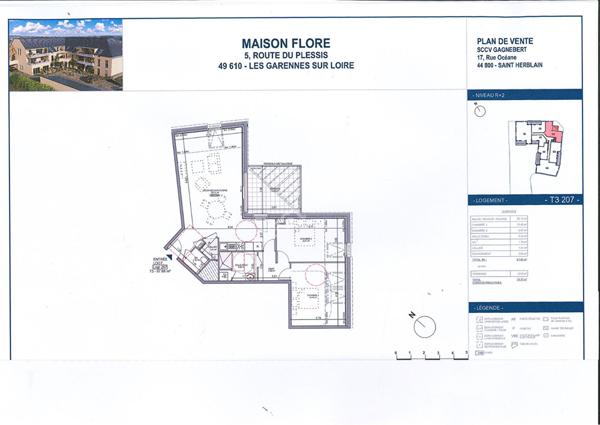 COEUR DE BOURG ANGERS SUD DERNIER ETAGE