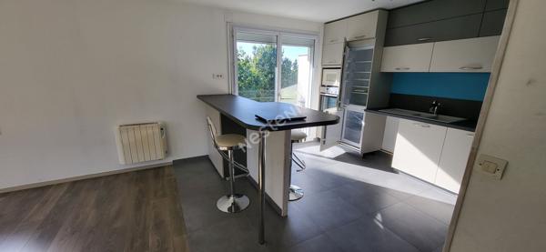 Nantes Eraudière :  Exclusivité ! En dernier étage bel appartement T4 de 1999, 3 chambres, loué non meublé, terrasse 23 m² proche Erdre !