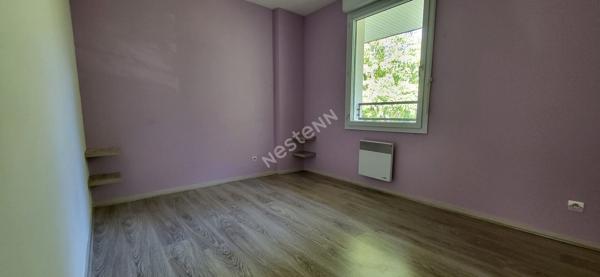 Nantes Eraudière :  Exclusivité ! En dernier étage bel appartement T4 de 1999, 3 chambres, loué non meublé, terrasse 23 m² proche Erdre !