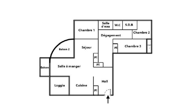 Appartement 4 pièces - 107 m² Exclusivité efficity