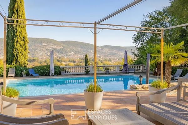 Manoir du 19e siècle et ses dépendances avec vue panoramique