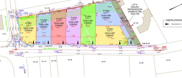 Terrain Brem Sur Mer 512 m2