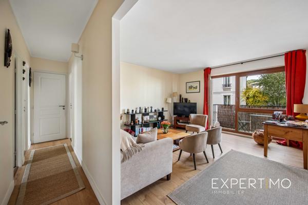 Clamart centre, appartement charmant et lumineux, 70m² avec balcon
