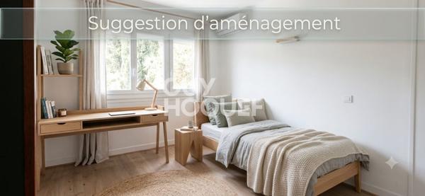 Appartement  4 pièces 87m2+ terrain 410 m² +garage