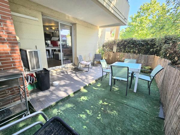 Toulouse 31200 Borderouge Métro ,Beau T3 meublé de 64.08m² Terrasse et jardinet résidence piscine 2 parking