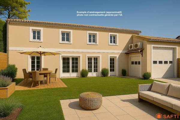 T3 Plain-pied, terrasse et cour privative au cœur de Meschers.