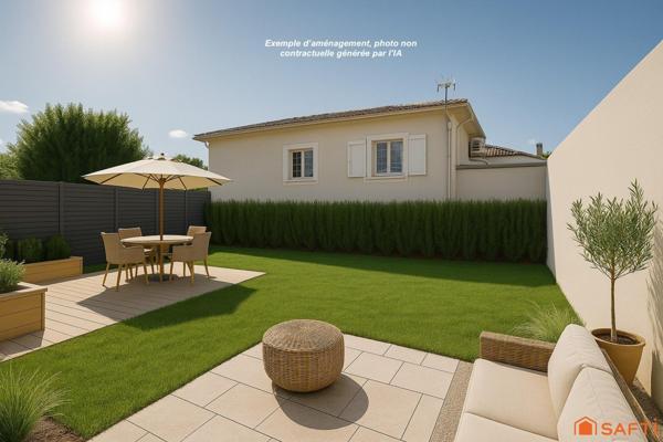 T3 Plain-pied, terrasse et cour privative au cœur de Meschers.