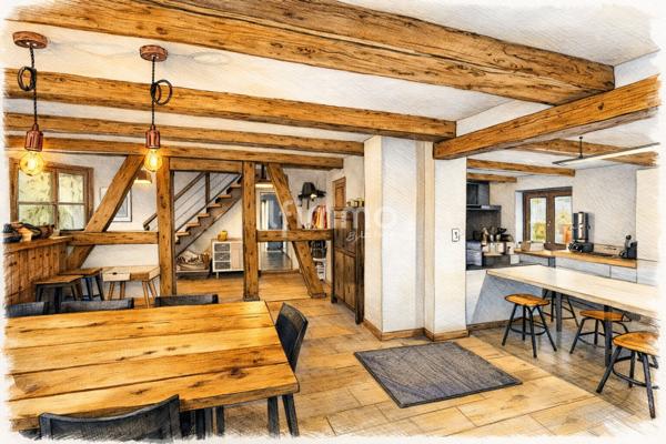 Maison alsacienne rénovée (283 m²) – Prestations haut de gamme