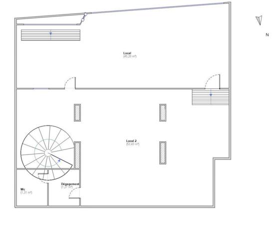 Boutique/Local commercial à vendre 134 m² Paris 18