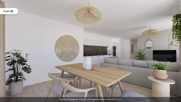 Bel Appartement neuf T4 - 2ème étage - 91.31m² - B22 - LA PALMYRE