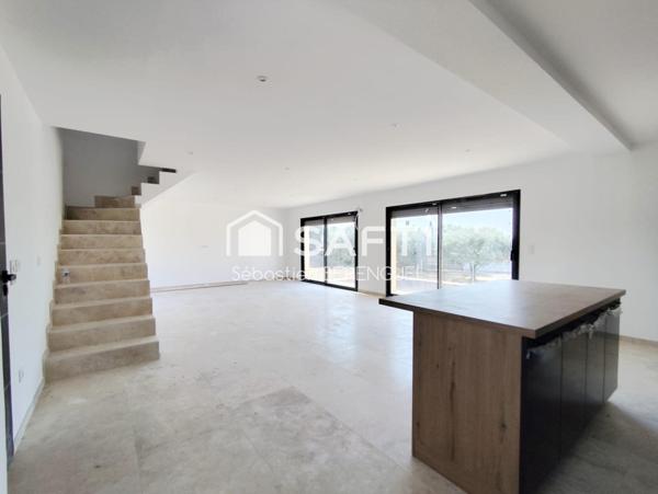 Pouzolles maison neuve T5, 134m², piscine, garage