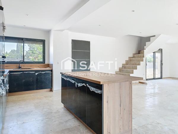 Pouzolles maison neuve T5, 134m², piscine, garage