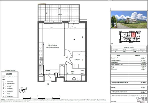 Appartement T2 ARCHAMPS (74)