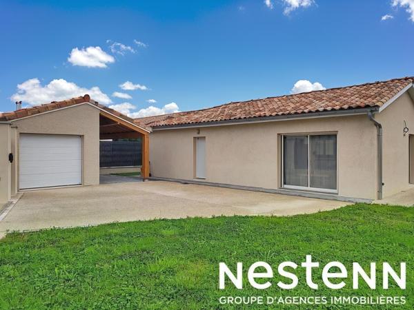Rare à la vente :  Villa récente de plain-pied - 111 m² -