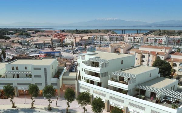 Local/bureau à vendre port-LEUCATE (11) 111,35m2 lié à un local technique de 13,90m2