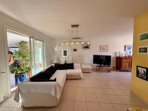Maison plain-pied à vendre 7 pièces RIEUX MINERVOIS (11) 178m2 habitables dont gite de 50m2 sur terrain 725m2 avec piscine