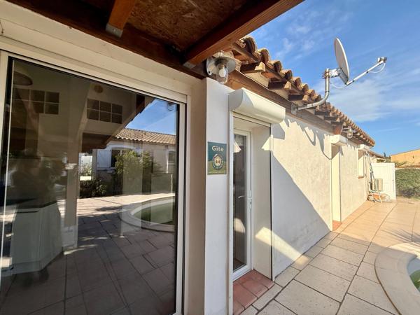 Maison plain-pied à vendre 7 pièces RIEUX MINERVOIS (11) 178m2 habitables dont gite de 50m2 sur terrain 725m2 avec piscine