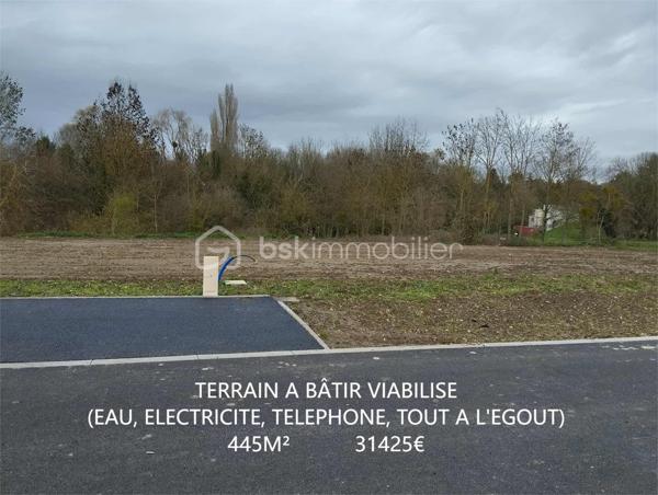 Terrain de 445 m²