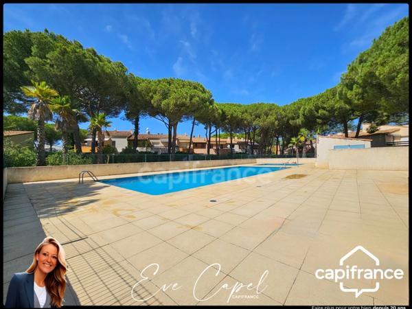 Appartement à vendre 2 pièces LE CAP D'AGDE (34), Secteur PINEDE, Appartement T2 + CABINE avec Stationnement privatif + Piscine