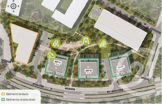 Appartement F2 à vendre  2 pièces - 41,65 m2 VILLENAVE D ORNON - 33