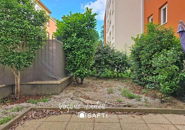 T3 57 m², 2 chambres, jardin privatif et parking