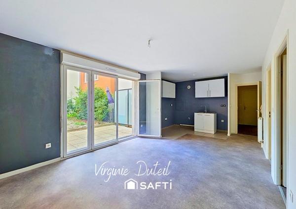 T3 57 m², 2 chambres, jardin privatif et parking