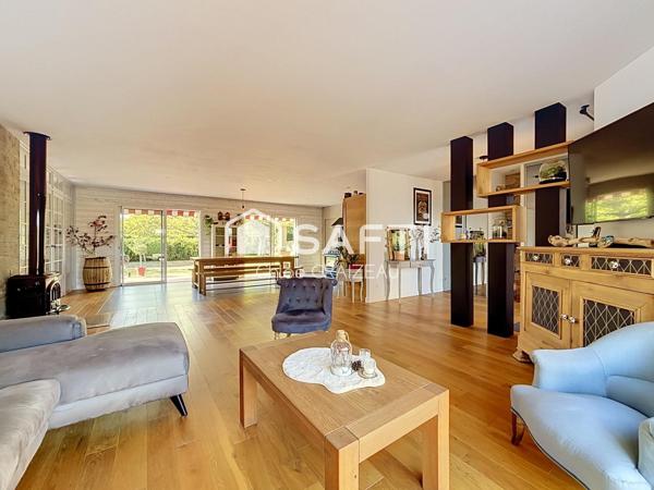 Maison de plain-pied, 4 chambres, bureau, garage