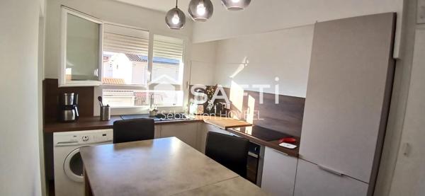 Blagnac centre, T3 rénové avec balcon et cave.