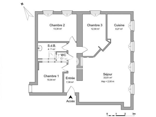 Location Appartement 5 pièces 91.6 m² - 120 RUE JEAN JAURES Brest 29200