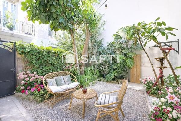 RARE ! 3 pièces Art Déco avec jardin privatif de 40 m² à NICE Libération