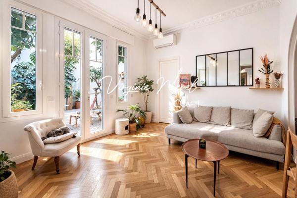 RARE ! 3 pièces Art Déco avec jardin privatif de 40 m² à NICE Libération