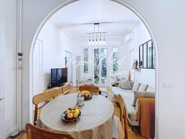 RARE ! 3 pièces Art Déco avec jardin privatif de 40 m² à NICE Libération