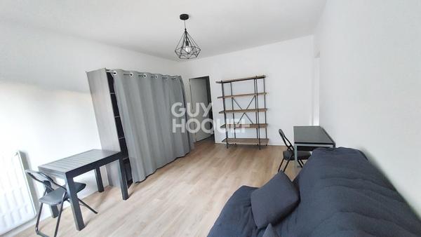 Studio meublé de 33.58m² proche gare avec parking