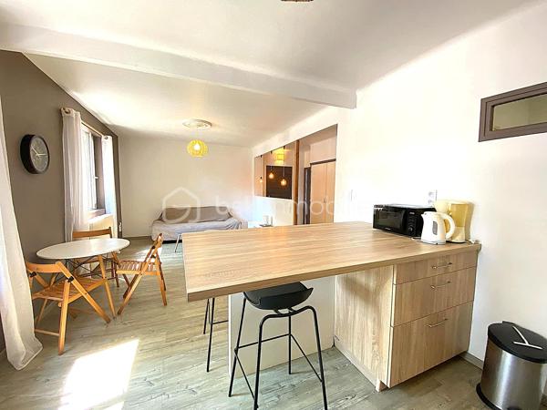 À proximité du centre-ville de Millau, venez découvrir cet agréable appartement T3 d'environ 65 m², situé en rez-de-chaussée d'une petite copropriété de seulement deux logements.

Son véritable atout ? 
Un jardin privatif, un avantage particulièrement appréciable et rare pour un appartement en ville, offrant un bel espace extérieur pour profiter des beaux jours, jardiner ou simplement se détendre.

L'appartement se compose d'une pièce de vie lumineuse avec cuisine ouverte entièrement équipée, de deux chambres confortables, d'une salle de bains et de WC indépendants.
L'espace nuit, avec ses deux chambres orientées côté jardin, bénéficie d'un environnement plus calme.

Autre véritable point fort : le bien dispose d’environ 42 m² de dépendances en rez-de-jardin, comprenant plusieurs espaces de stockage, un atelier, une chaufferie ainsi qu’une cave. Un volume annexe particulièrement appréciable pour ranger vélos, matériel et équipements de loisirs, créer un espace de bricolage ou encore envisager différents aménagements selon vos besoins.

🌿 Jardin privatif 219m²
✨ Appartement rénové
🛏️ 2 chambres côté jardin
🍽️ Cuisine ouverte et équipée
📦 Environ 42 m² de dépendances
🪟 Double vitrage
🏡 Petite copropriété de seulement 2 logements
💶 Faibles charges de copropriété
📍 Proximité du centre-ville, des commerces et des commodités

Résidence principale ou investissement

Actuellement exploité en location saisonnière, cet appartement offre également différentes possibilités selon votre projet : résidence principale, pied-à-terre, location meublée à l'année ou poursuite de l'activité de location saisonnière.

À la demande de l'acquéreur, le logement pourra être vendu meublé et équipé, permettant notamment à un investisseur de poursuivre son exploitation sans avoir à rééquiper entièrement l'appartement.

Un bien fonctionnel qui se démarque sur le marché millavois par la combinaison particulièrement intéressante d'un T3 avec jardin privatif et importantes surfaces annexes.

📞 Pour tout renseignement complémentaire ou pour organiser une visite, contactez moi.
🎥 Vidéo disponible sur demande.

Laetitia Criado – BSK Immobilier
📱 06 61 20 65 41