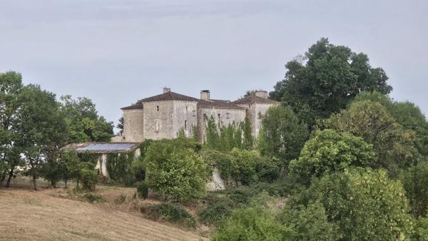 Château médiéval perché sur une colline avec 7 hectares à 15mins de Bordeaux