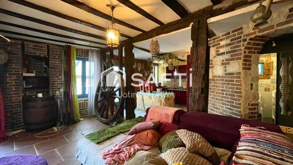 Maison de campagne 4 chambres avec grand terrain calme !