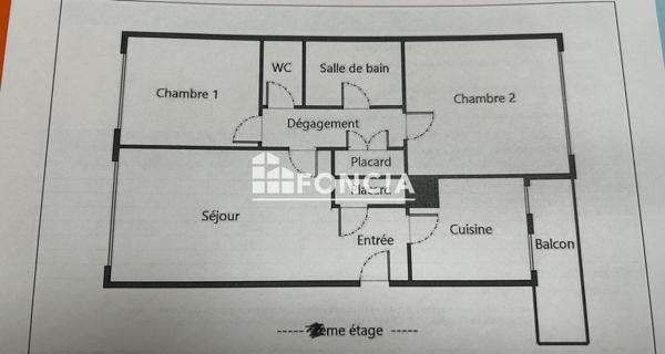 À vendre Appartement 3 pièces 57.42 m² - Marseille 13015