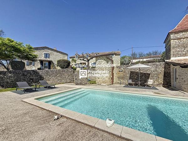 Maison de campagne avec vue dominante + piscine + gîte