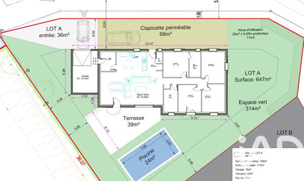 Terrain à vendre 650 m² Bédarrides
