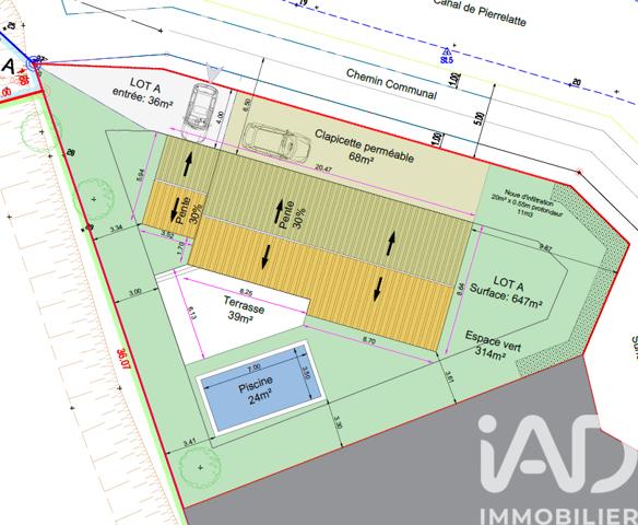 Terrain à vendre 650 m² Bédarrides
