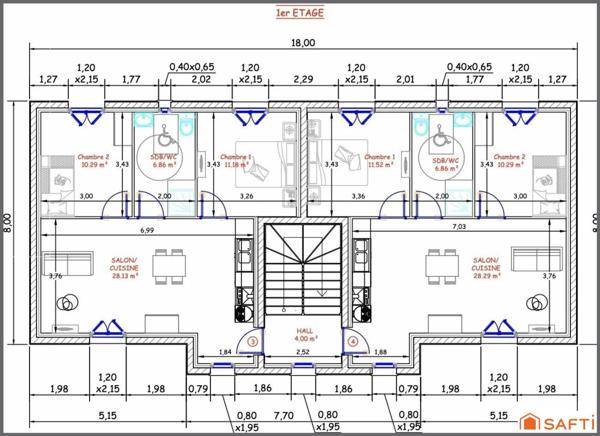 Résidence des Carrières - Appartement neuf T3 avec jardin