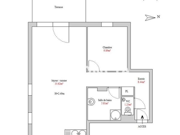 Location Appartement meublé 2 pièces 58.99 m² - 1 ROUTE DE TURCKHEIM Ingersheim 68040